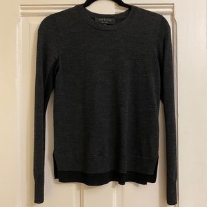 Rag & Bone Gray and Black Sweater